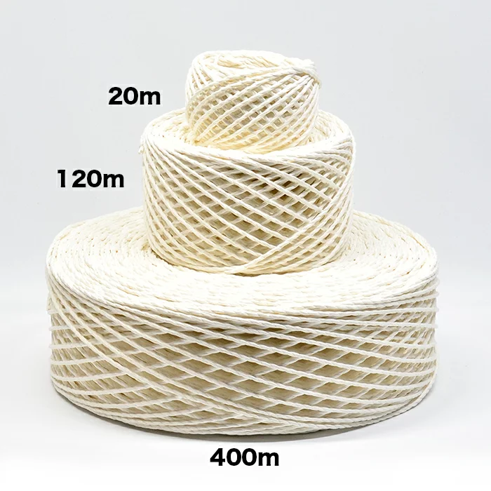 早瀬工業公式】カラー紙ひも / ケミカロープ (P) 紙3本撚り(特太) 全20